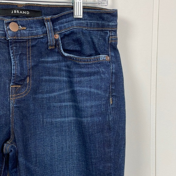 J Brand Mid Rise Rails Straight Leg Jean Women's 30 Ankle Distressed Norfolk - Picture 3 of 16